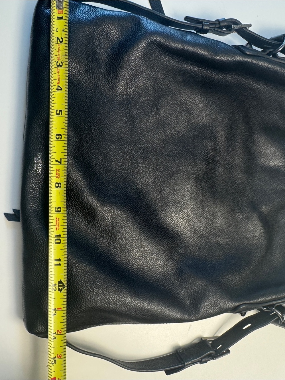 Authentic Botkier Chelsea convertible Hobo Backpack, sleek black pebble leather - Picture 11 of 16
